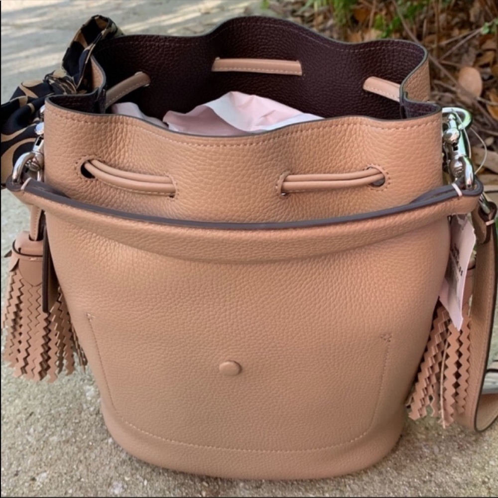 Coach Lora Whipstitch Light Taupe Wallet and Bag Set NWT - Picture 6 of 9
